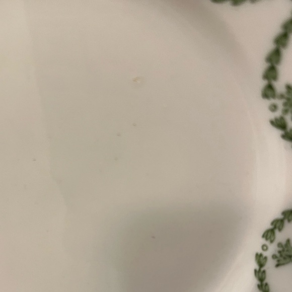St Elmo Syracuse China Green Garland & Urn Ceramic Bread Plate 5 1/2 inch - Picture 2 of 7